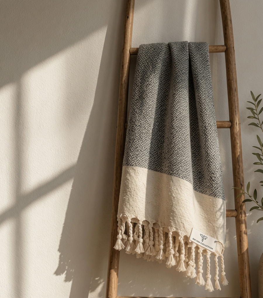 Woven Tassel Throw Blanket |50x60"
